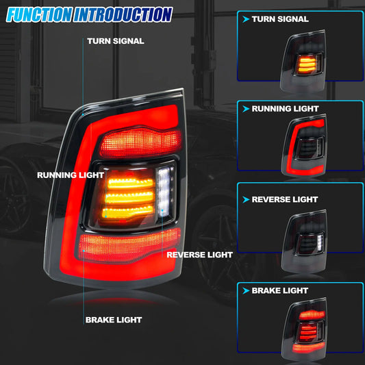 2009-2018 Ram 1500-3500 LED Tail Light Set