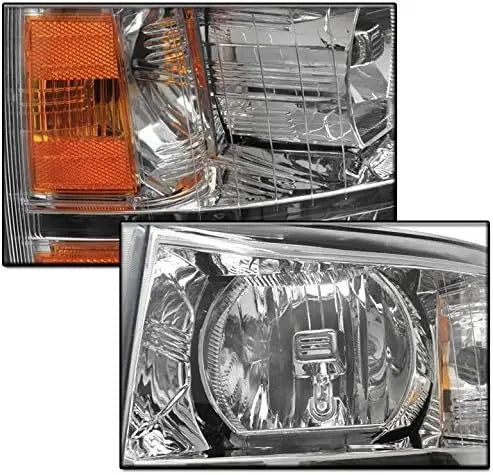 2007-2013 Chevrolet Silverado Headlight Set (Clear Lens/Amber Reflector)