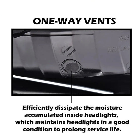 1992-1997 Ford F150-F350/Bronco Headlight Set (Chrome Housing/Smoked Lens)