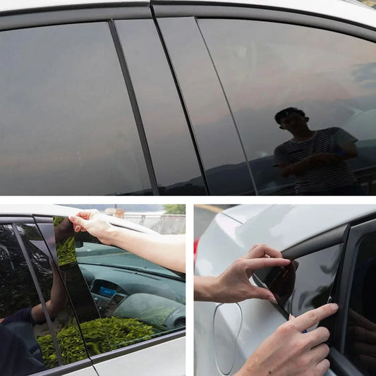 2009-2018 Ram 1500-3500 Gloss Black Door Pillar Decal Kit