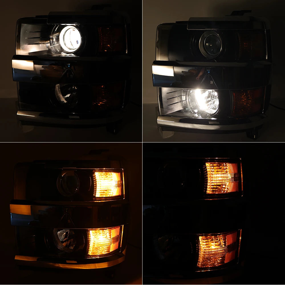 2015-2019 Chevrolet Silverado 2500/3500 Chrome Headlight (1pc)