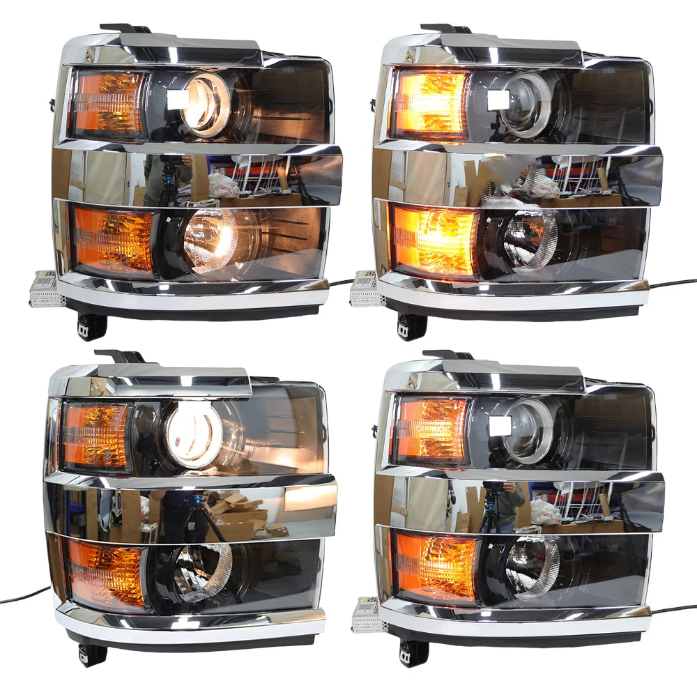 2015-2019 Chevrolet Silverado 2500/3500 Chrome Headlight (1pc)