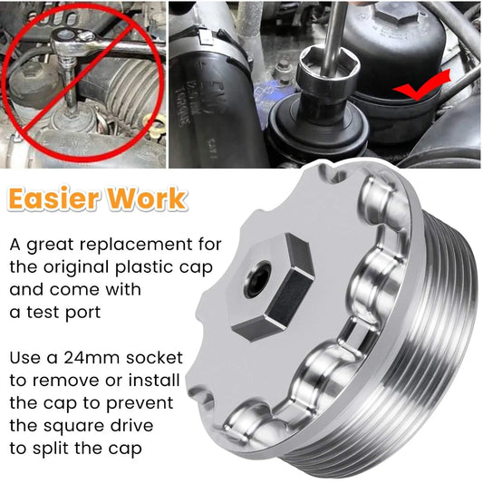 2003-2007 6.0L Powerstroke Aluminum Fuel Filter Cap